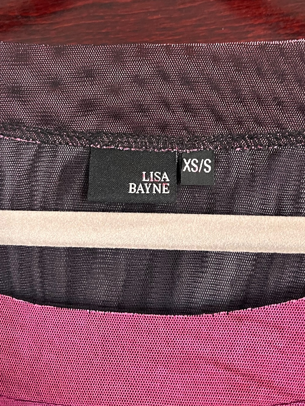 Lisa Bayne Women’s Sheer Art to Wear Top Size XS/S - Picture 3 of 8
